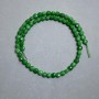 Chrysoprase Beads, Faceted Coin-Shaped, 6 mm Diameter, about 39 cm long, on thread