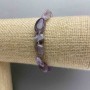 Amethyst Faceted Bracelet 8-13×9 mm, 18 cm Stretch
