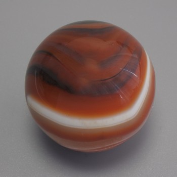 Souvenir sphere made of natural Sardonyx stone, diameter 30 mm+