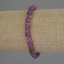 Bracelet with faceted tourmaline cubes, 5mm diameter, 18cm length (stretch)