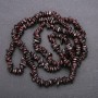 Garnet chips beads, diameter 5-9×3-3.5 mm, length 80 cm +/- on thread