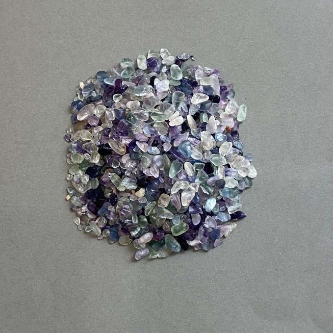 (per 100 g ±) Natural Fluorite Chip Without Hole 2-10×2-4 mm+