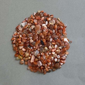 (for 100 g ±) Natural Carnelian Chip Without Hole 4-8×4-7 mm+