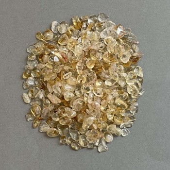 (per 100 g±) Natural Citrine Stone Chip, Un-drilled 5-10×4-6mm+