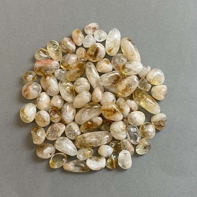 (per 100g ±) Natural Citrine faceted chip without hole 9-20×8-10mm+