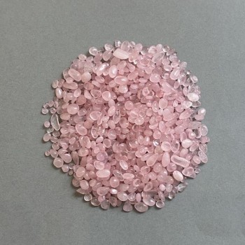 (per 100g +/-) Natural stone Pink quartz chip without hole 3.5-9×3.5mm+