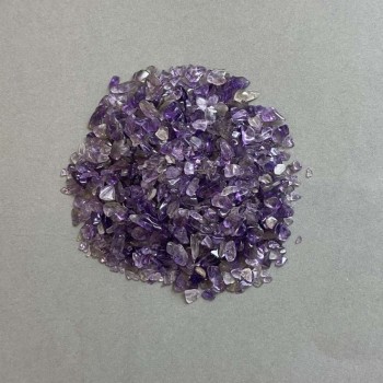 (per 100 g ±) Natural Amethyst chips without a hole 2-11×3-7mm+