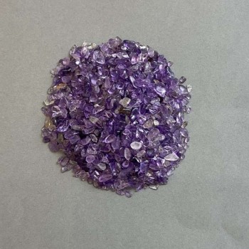 (per 100 g±) Natural Amethyst Chip Without Hole 2-6x2-4 mm+