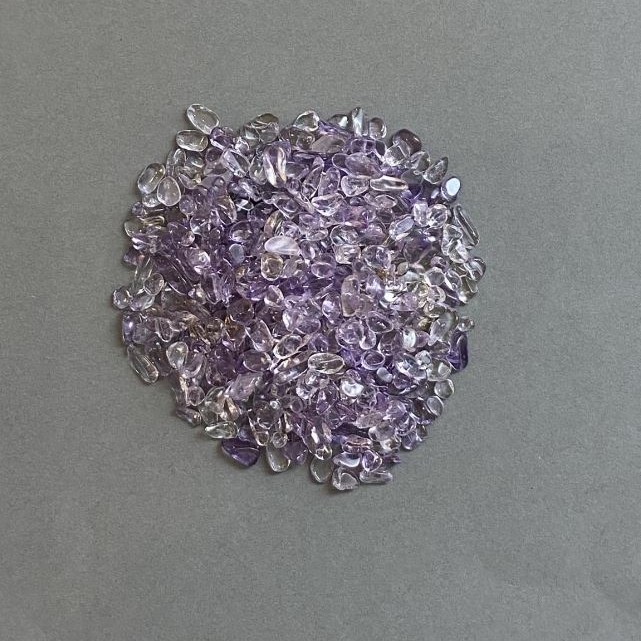 (per 100g±) Natural amethyst chip without hole 3-8×3-4mm+