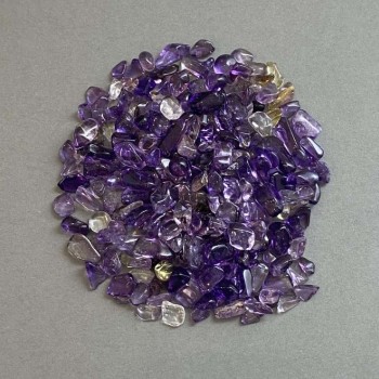 (per 100 g ±) Natural Amethyst Chip, Hole-free, 5-11×5-6 mm+