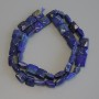 Lapis Lazuli Beads Faceted Square 8-9.5 mm on Thread, Length 39 cm+