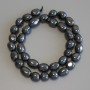 Hematite Faceted Beads, diameter 10–12×8.5–9.5 mm, length 39 cm