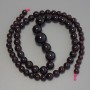 Garnet beads – smooth spheres, diameter 5–11.5 mm, length 41 cm