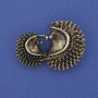 Hedgehog Brooches 24x33 mm ± gold-tone metal