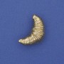 Croissant Brooch, gold-toned metal, 24x13 mm+