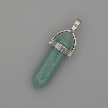 Amazonite Pendant Hexagonal Crystal Ball 8x31x41mm+