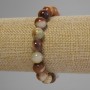 Onyx Bracelet with Smooth Beads, 10 mm Diameter, 18 cm Length (Stretch)