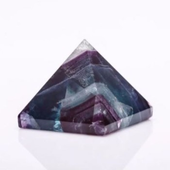 Pyramid souvenir natural stone Fluorite, height 35 mm ±, width 40x40 mm (±)