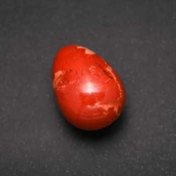 Red Jasper Natural Stone Souvenir Egg, diameter 40×30 mm