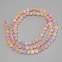 Morganite Beads, Smooth Round Ball, 4–5 mm, on Thread, 38 cm Long