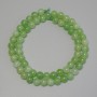 Chrysolite Olivine Smooth Bead, 6mm diameter ± on thread, length 37cm+