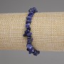 Sodalite chip bracelet, chip size 6–9×2–4 mm, length 18 mm, stretch