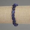 Sodalite faceted bracelet, bead diameter 8-10×8-11 mm ±, length 18 mm ±, stretch