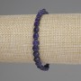 Sugilite Bracelet — Faceted Coin Beads, 6 mm Diameter, 18 mm Length, Stretch