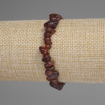 Carnelian Chip Bracelet, diameter 5-9×2-4 mm, length 18 mm, stretch