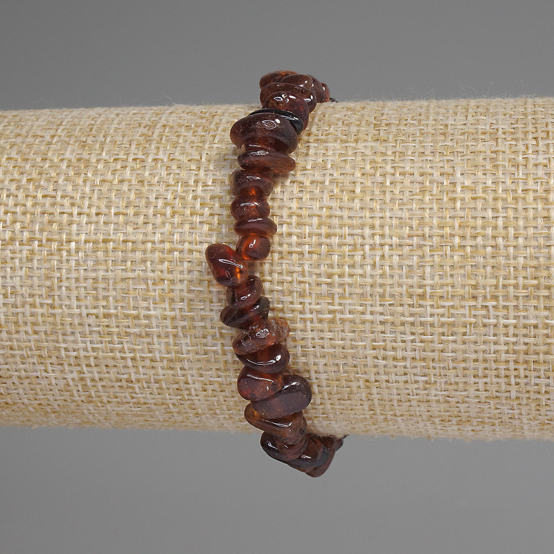 Carnelian Chip Bracelet, diameter 5-9×2-4 mm, length 18 mm, stretch