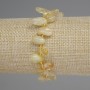 Citrine bracelet with butterfly-cut facets, diameter 10-18×5-7 mm ±, 3 mm beads ±, length 18 mm ±, stretch