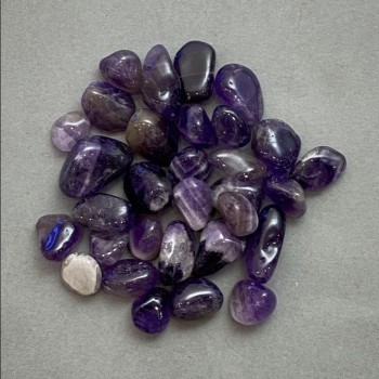 (per 100 g±) Natural stone Amethyst faceted Without Hole 9-16×9-11 mm+