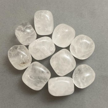 Souvenir Natural Stone Rock Crystal, Faceted ~ sizes 21-24 x 20-22 x 18 mm (+/-) packaging 100 g