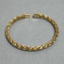 Gold-tone braided chain bracelet, diameter 68 mm+