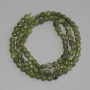 Jadeite Beads, Faceted Coin-Shaped, 4mm Diameter, 39 cm Length on Thread