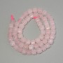 Rose Quartz Beads, Faceted Cube, 5x5 mm diameter, 38 cm length on thread