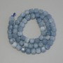 Aquamarine Beads, Faceted Cube, 5x5 mm, 32 cm Thread Length