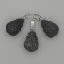 Lava Drop Pendant 19x13mm+-, length 29mm+
