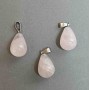 Drop Pendant from Rose Quartz 19x13 mm, length 29 mm