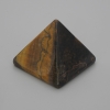 Tiger's Eye natural stone pyramid keepsake, length 30x30 mm ±, width 25 mm ±