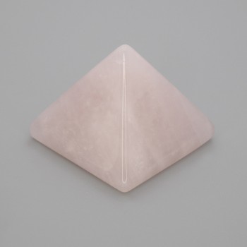 Pyramid souvenir natural stone Pink quartz, length 30x30 mm ±, width 25 mm ±