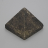 Pyrite natural stone pyramid souvenir, 38x38 mm length, 33 mm width