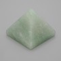 Natural nephrite stone souvenir pyramid, 38×38 mm length, 33 mm width