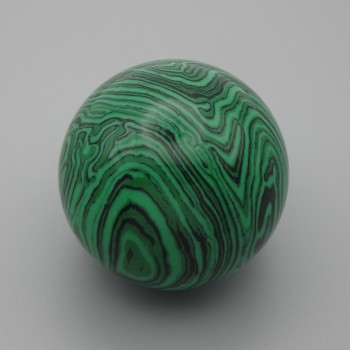 Souvenir ball made of pressed malachite natural stone, diameter 40 mm+