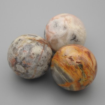 Clearance! Decorative ball made of natural stone Sand Jasper, 40 mm diameter ± (geodes)