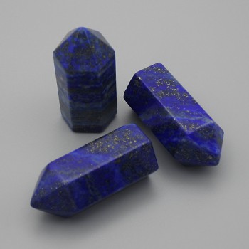 Souvenir pencil made of natural lapis lazuli stone, diameter 36×16 mm (price per piece)