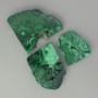 (Price per 100 g) Natural malachite souvenir plate 80×40×10 mm (assorted size)