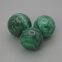 (Price per 100 g) Malachite natural stone decorative sphere, diameter from 20 mm ± (assorted sizes) weight from 20 g