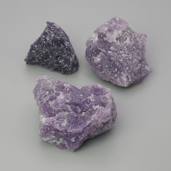 (price per 100g) Unpolished natural amethyst souvenir stone ~ dimensions 42x34x36 mm (+-) packaging 100 g
