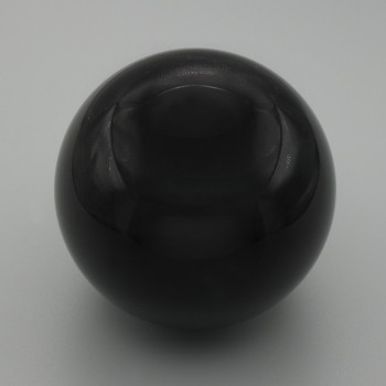 (Price per 100g) Souvenir Sphere Made of Natural Stone: Silvery Obsidian, 50 mm diameter +/- weight from 150 g